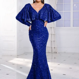 Blue Sequin Dress